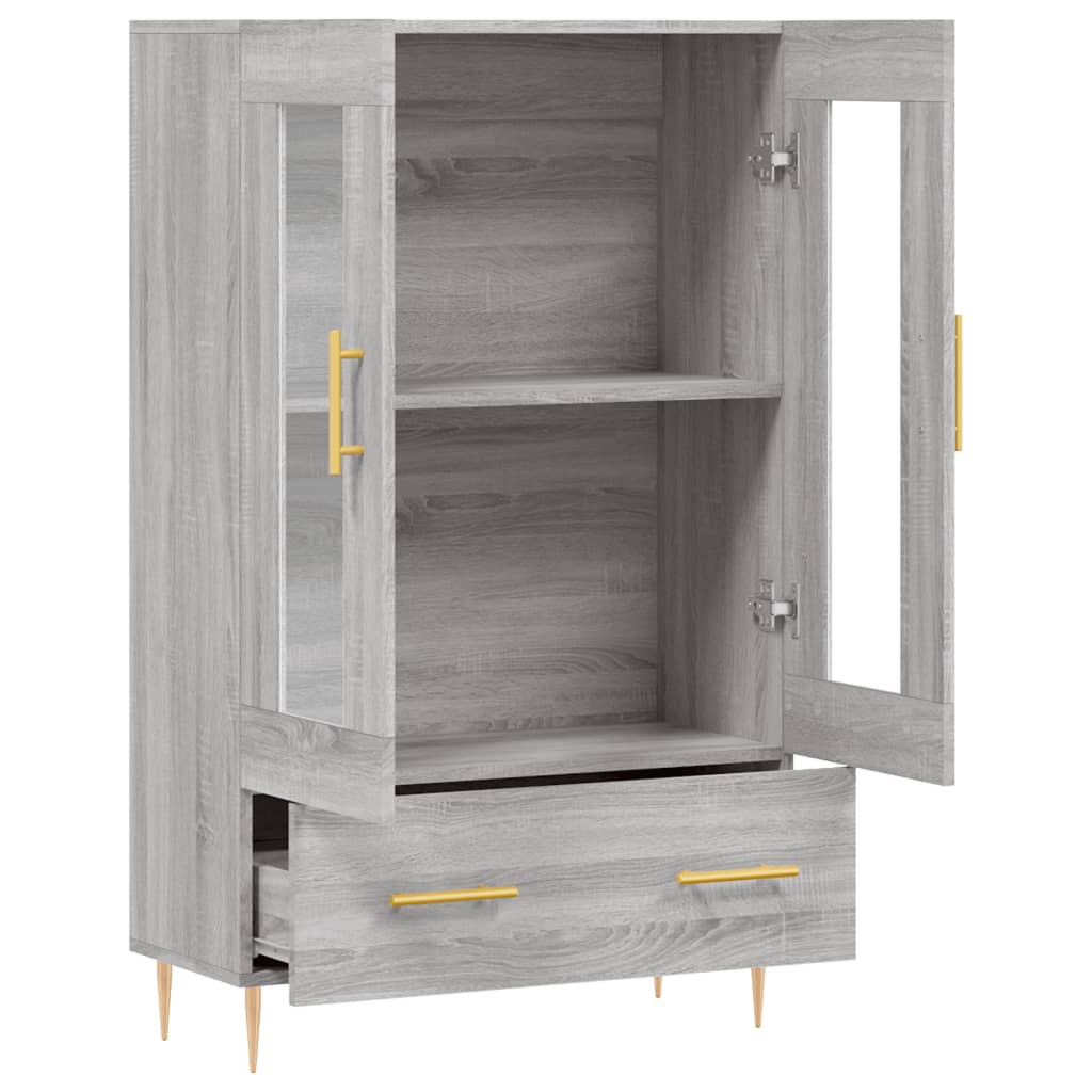 Meuble haut 69,5x31x115 cm en bois travaillé