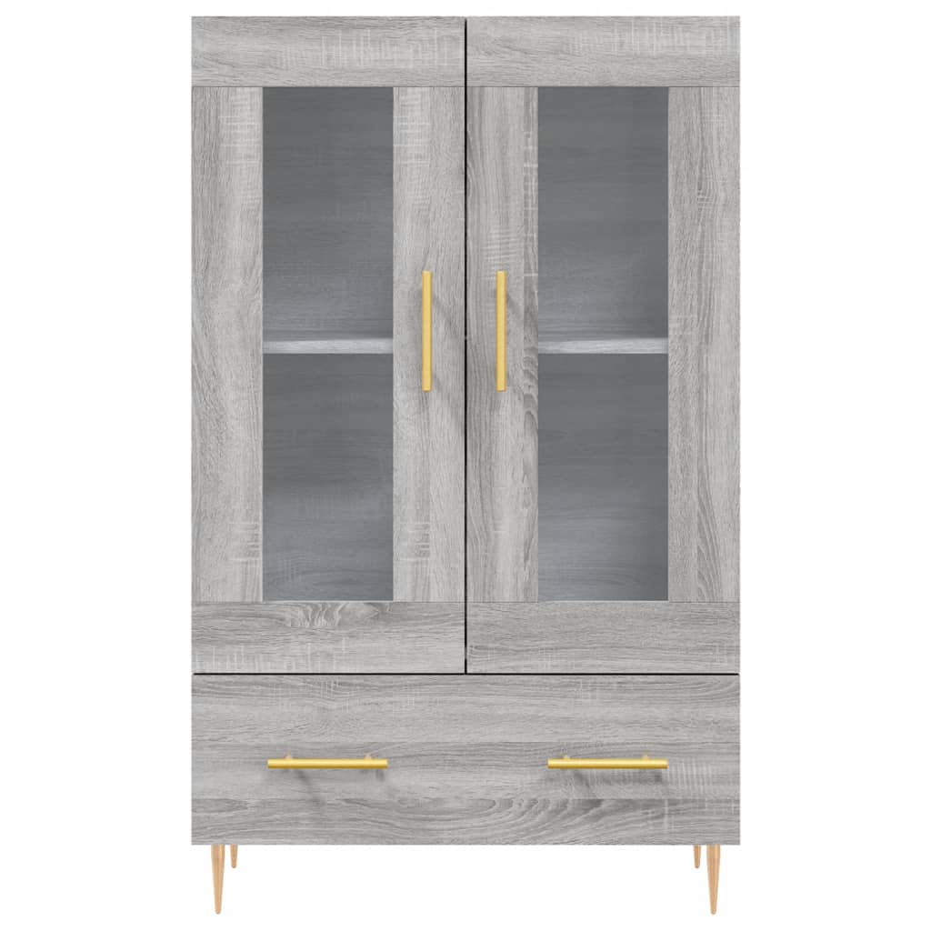 Armoire haute 69,5x31x115 cm en dérivé du bois, couleur chêne