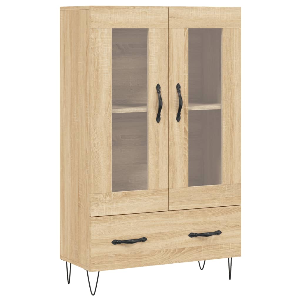 Meuble haut 69,5x31x115 cm en bois travaillé