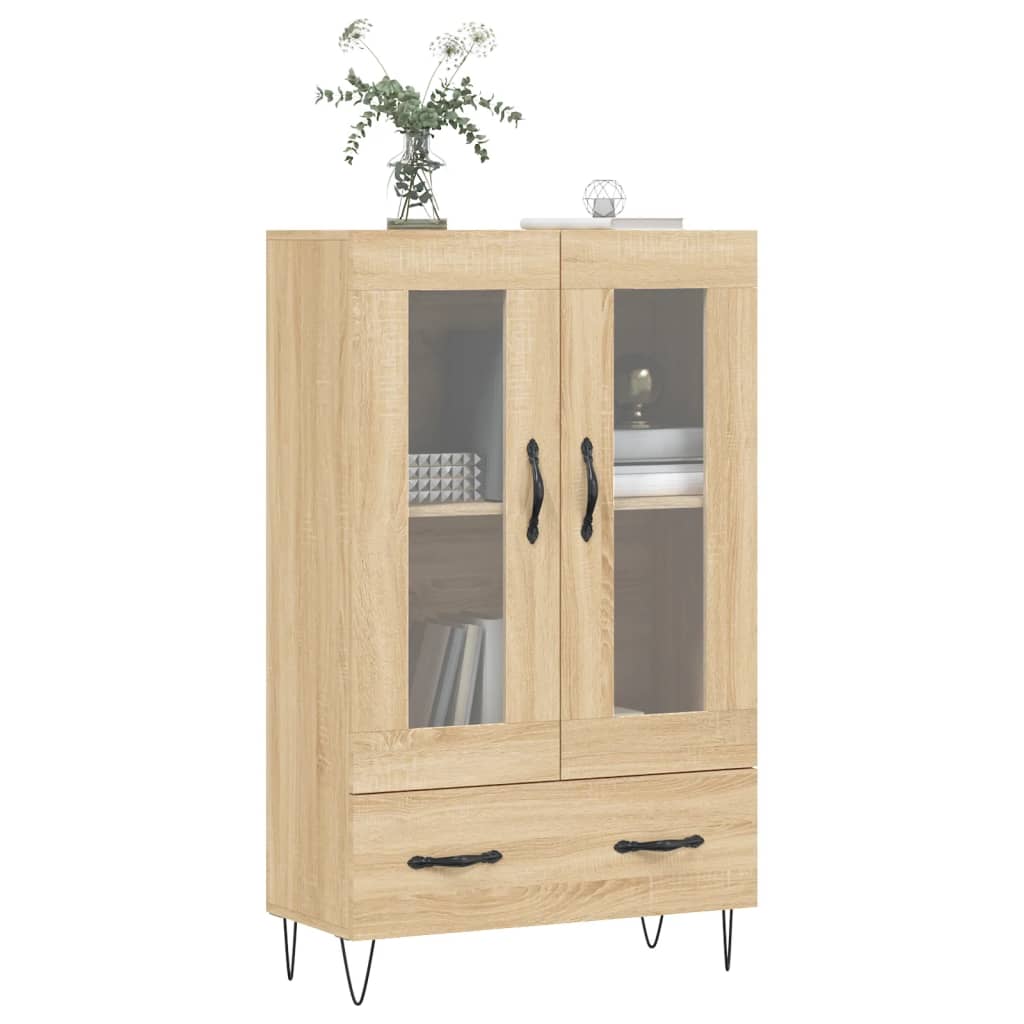 Meuble haut 69,5x31x115 cm en bois travaillé