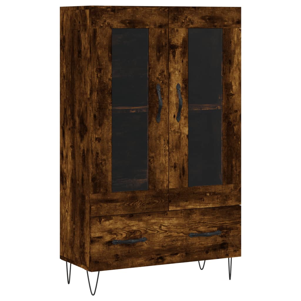 Meuble haut 69,5x31x115 cm en bois travaillé