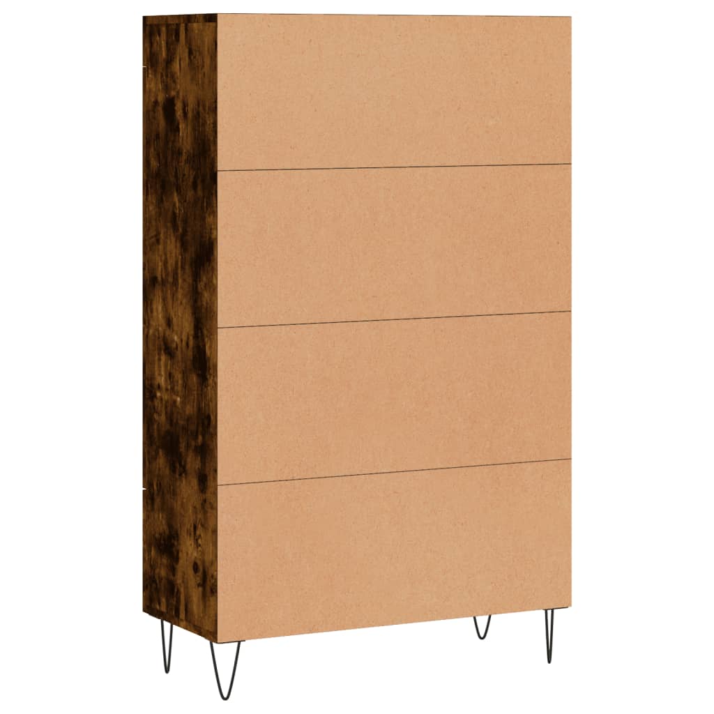 Meuble haut 69,5x31x115 cm en bois travaillé