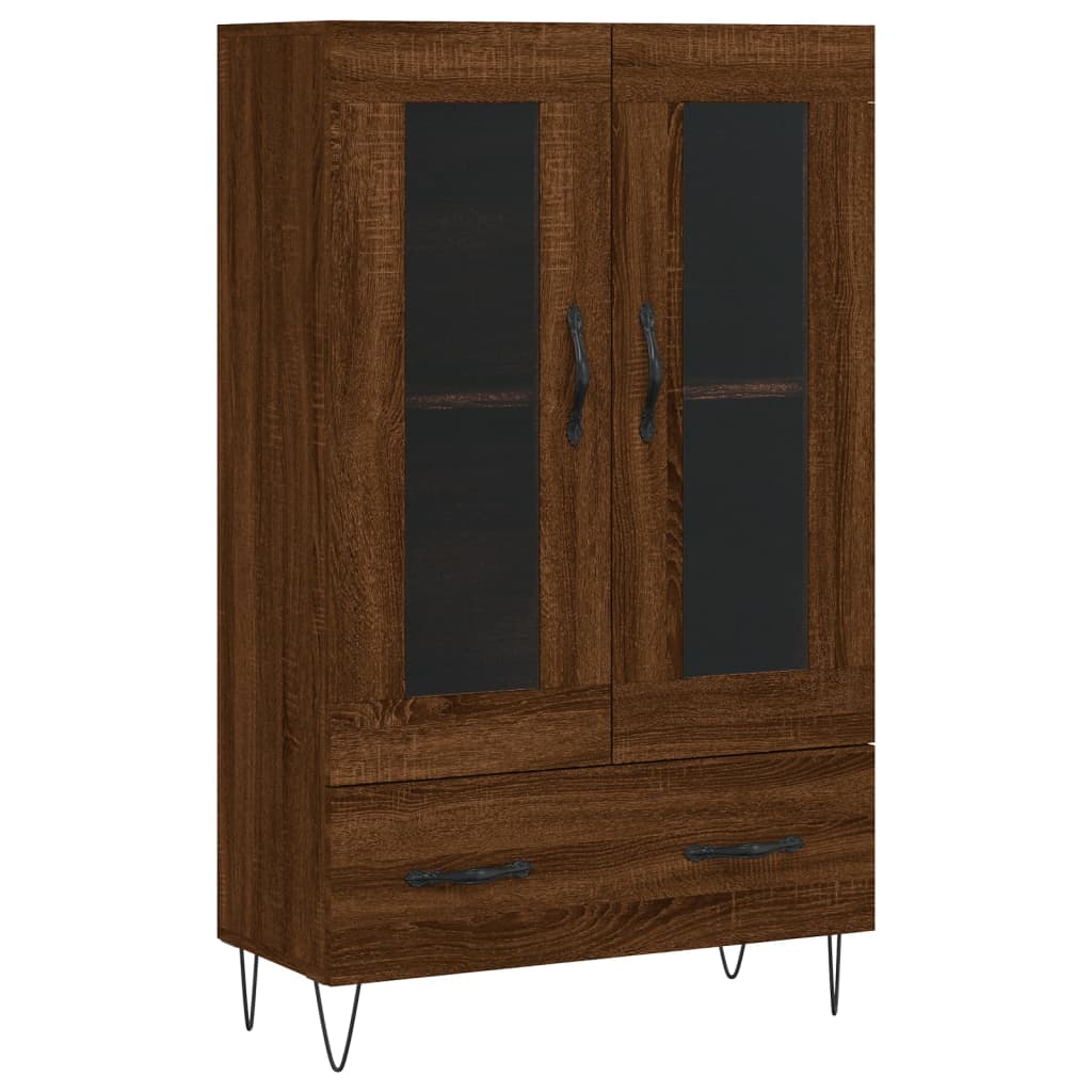 Meuble haut 69,5x31x115 cm en bois travaillé