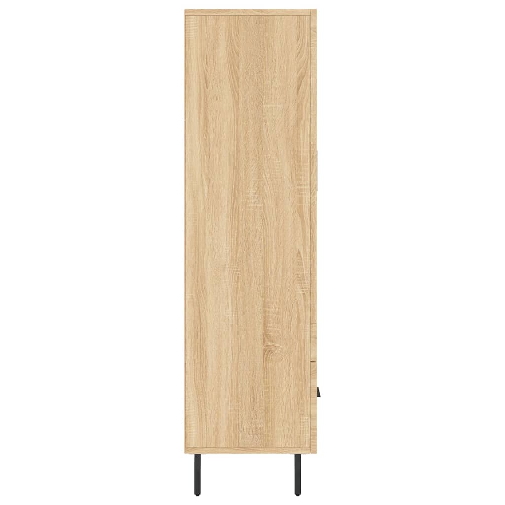 Hoge kast 69,5x31x115 cm bewerkt hout