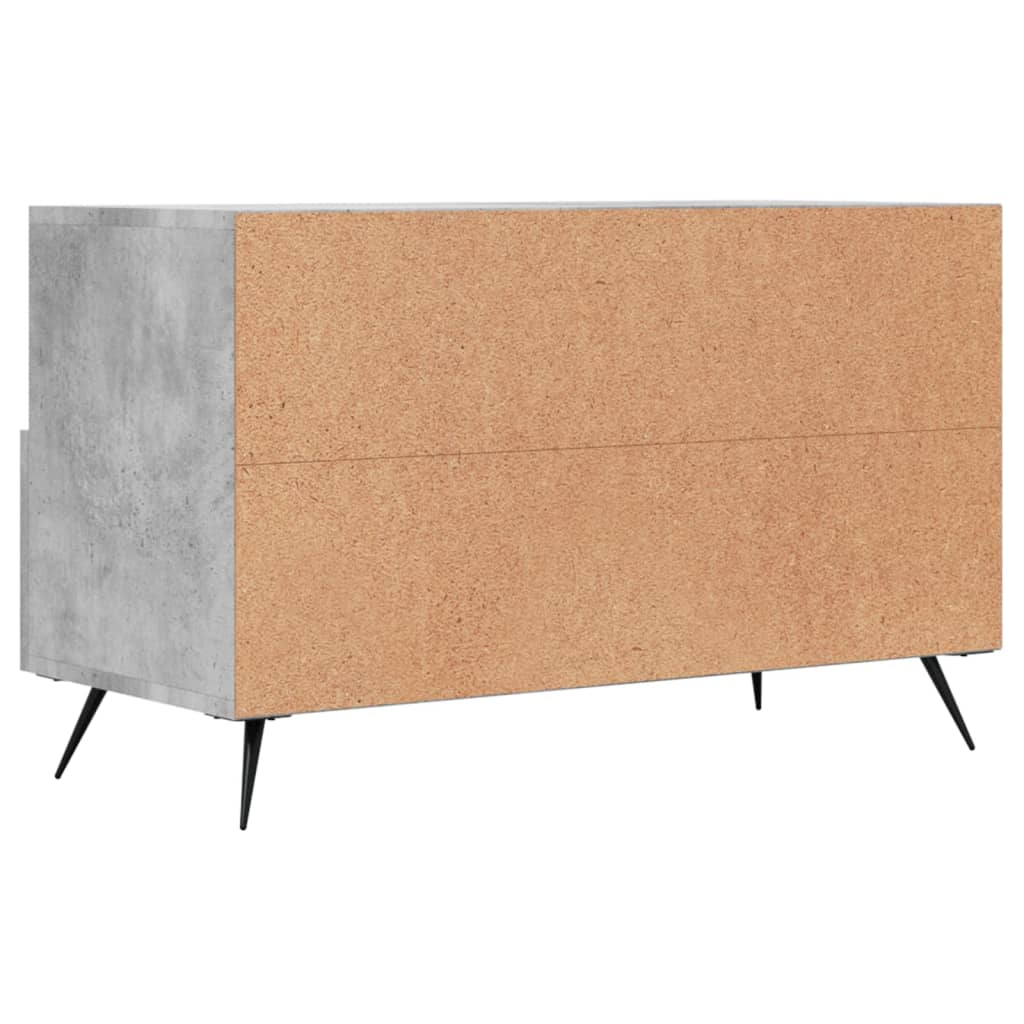 Tv-meubel 80x36x50 cm bewerkt hout eikenkleurig