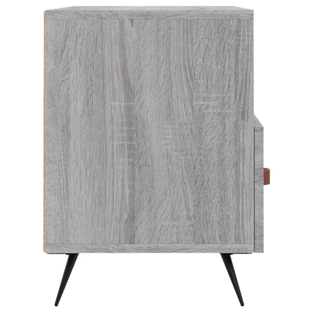 Meuble TV 80x36x50 cm ouvré en bois couleur chêne