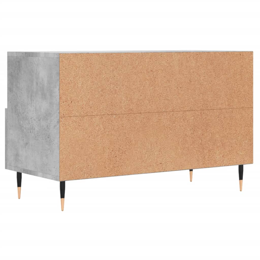 Meuble TV 80x36x50 cm ouvré en bois couleur chêne