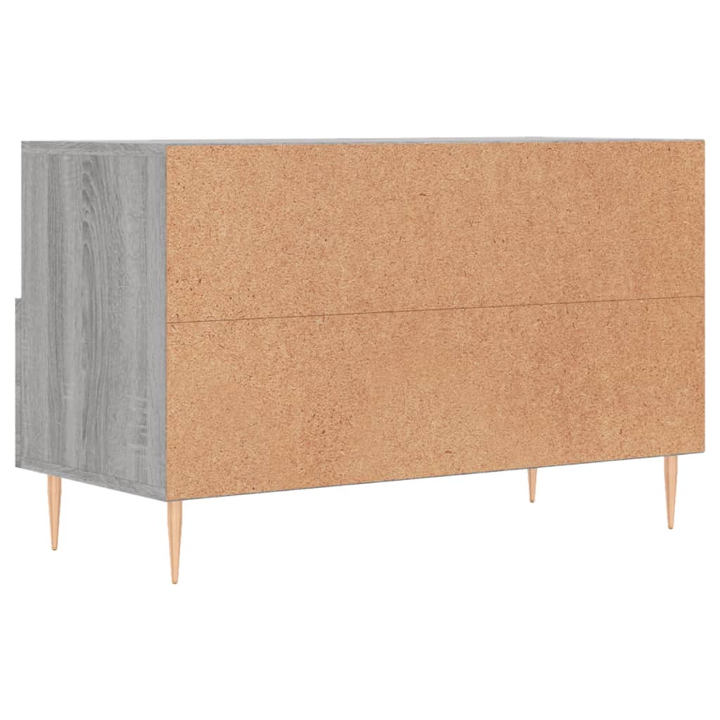 Tv-meubel 80x36x50 cm bewerkt hout eikenkleurig