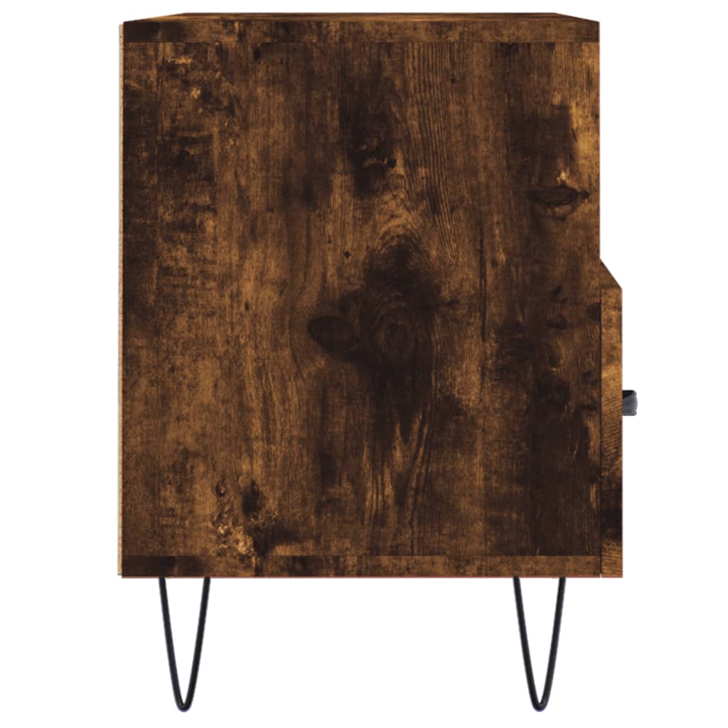 Meuble TV 80x36x50 cm finition bois couleur chêne marron