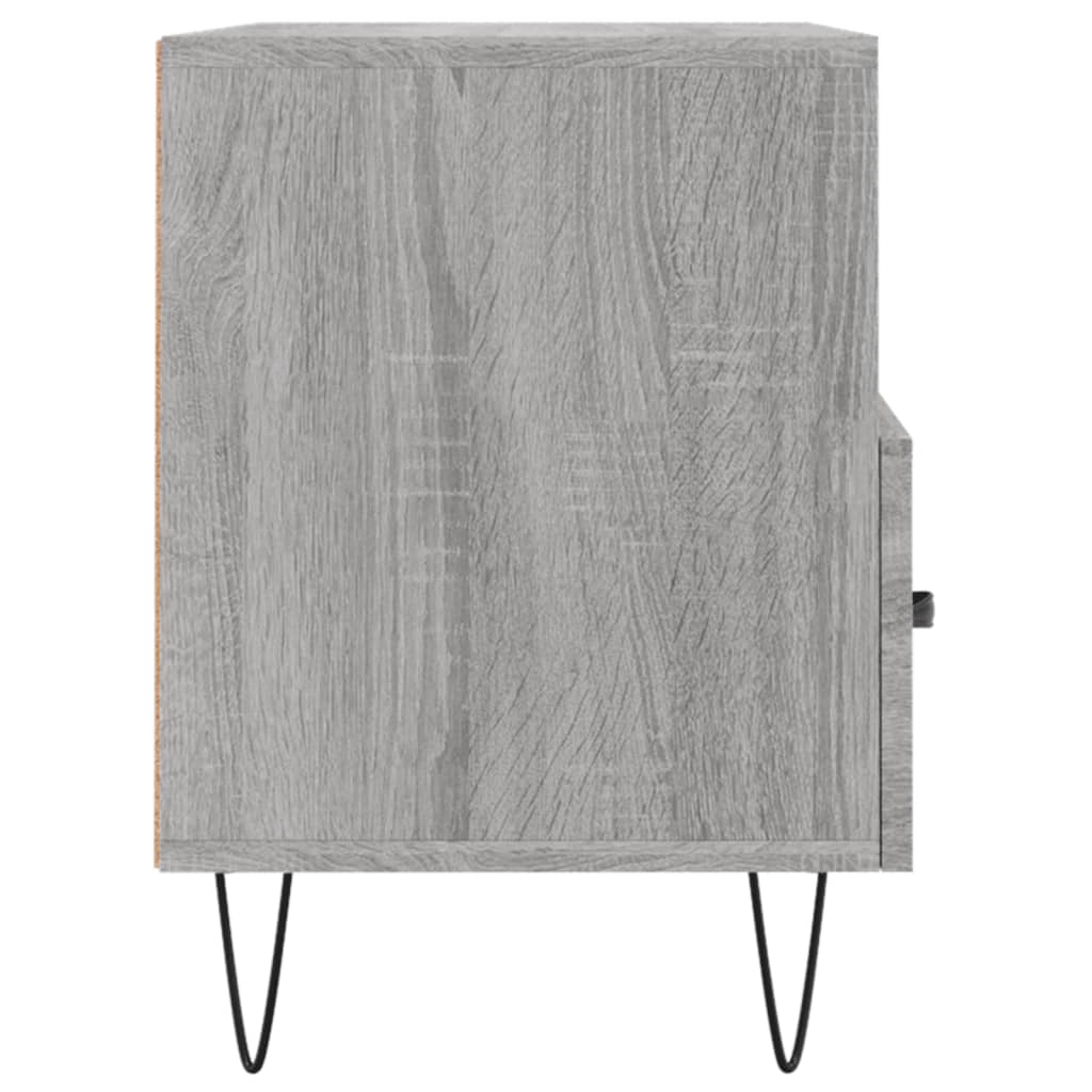 Tv-meubel 80x36x50 cm bewerkt hout bruin eikenkleur