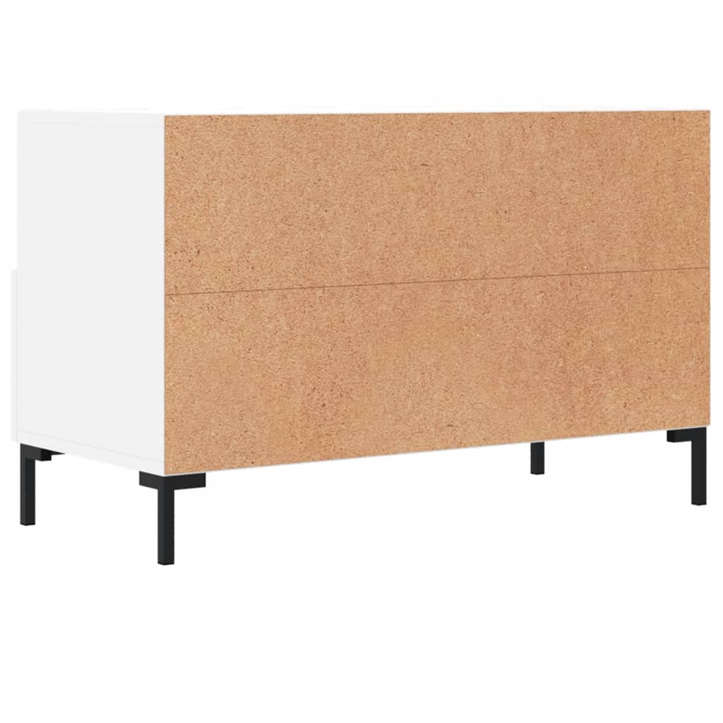 Meuble TV 80x36x50 cm ouvré en bois couleur chêne