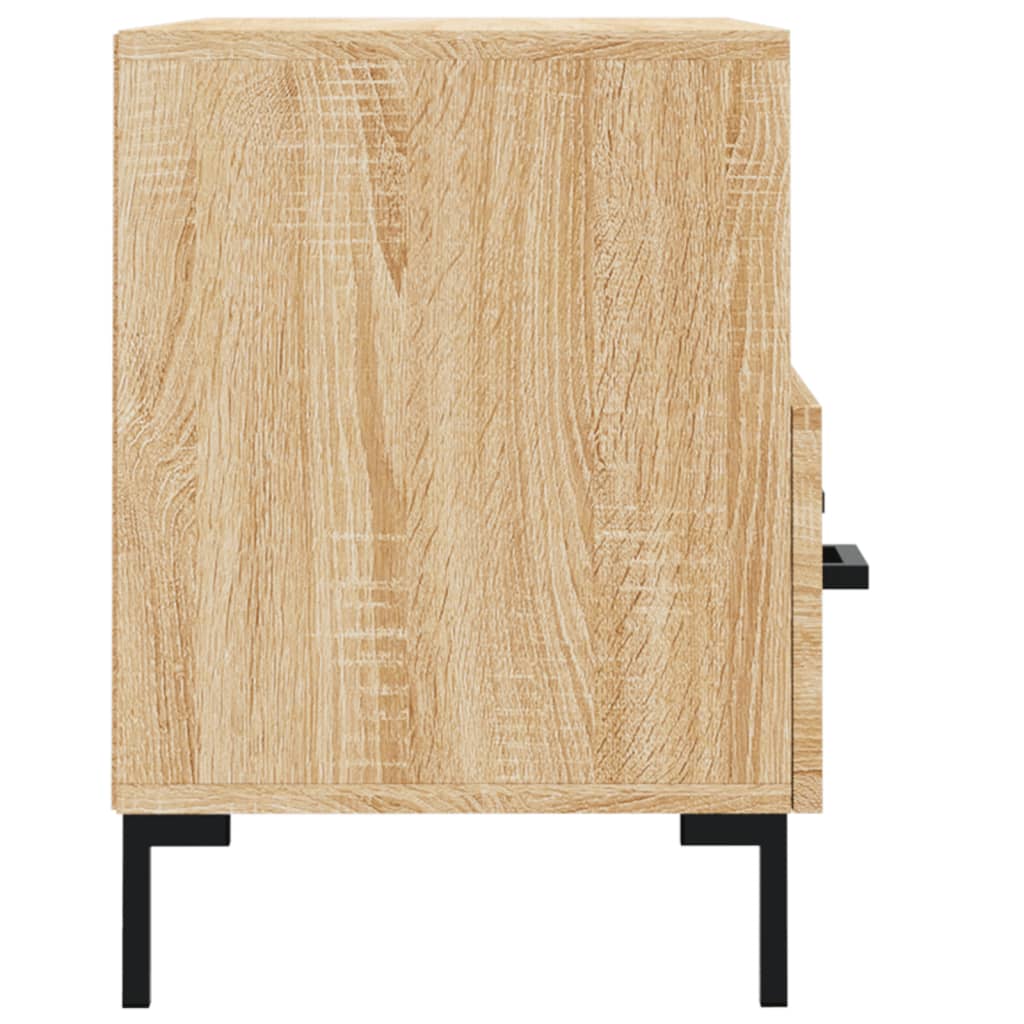 Tv-meubel 80x36x50 cm bewerkt hout eikenkleurig