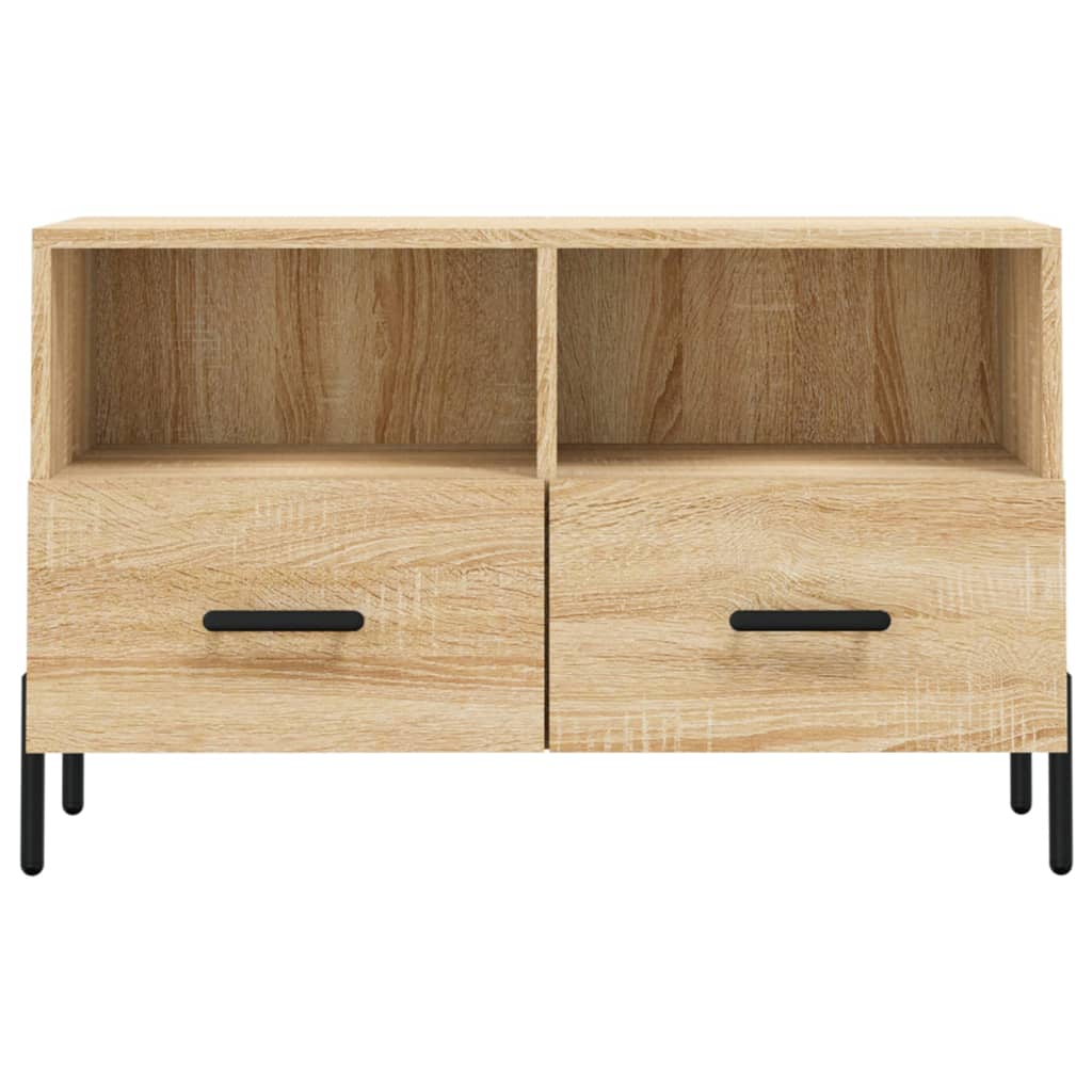 Meuble TV 80x36x50 cm en bois travaillé