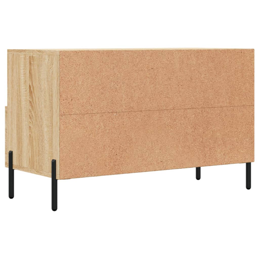 Tv-meubel 80x36x50 cm bewerkt hout