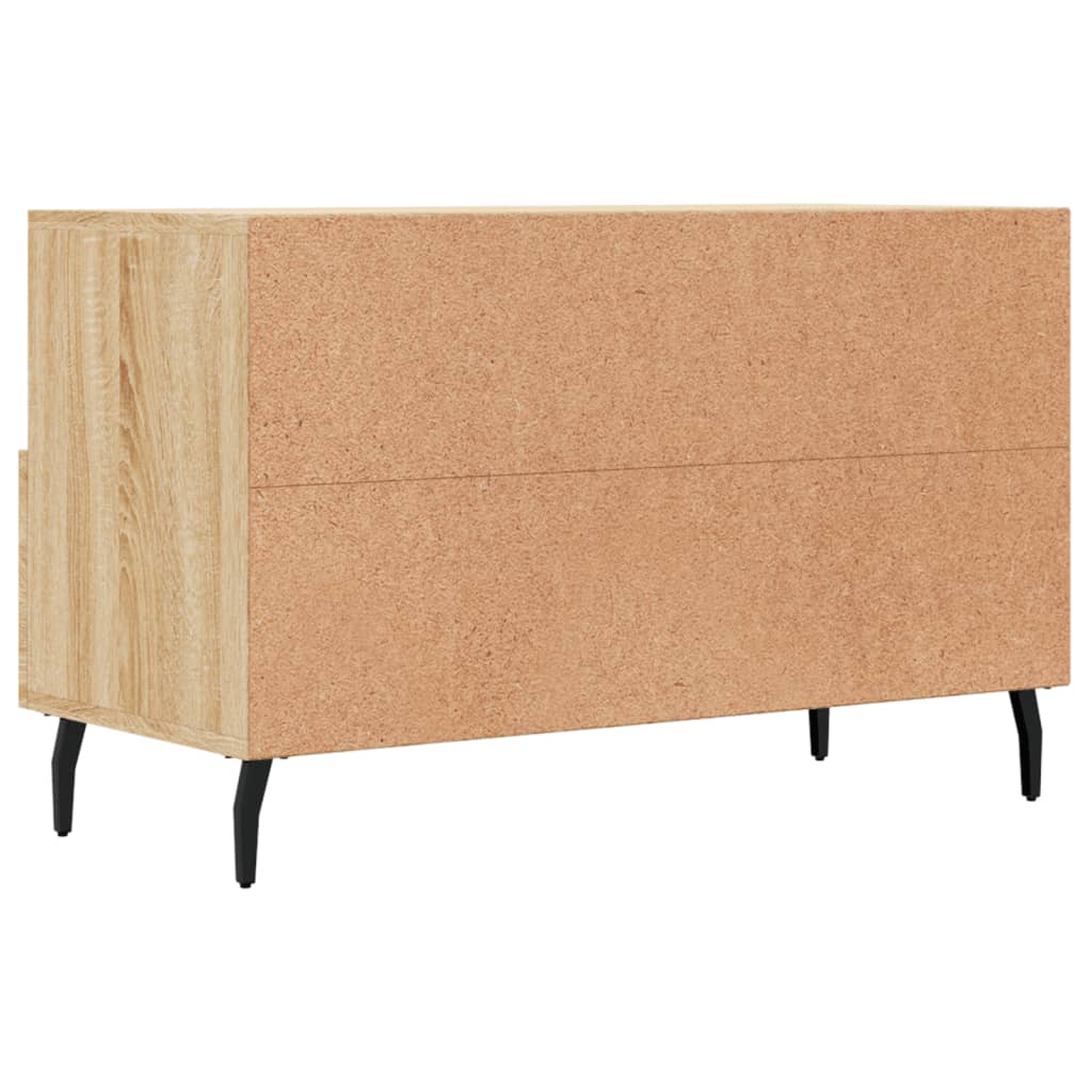 Meuble TV 80x36x50 cm en bois travaillé