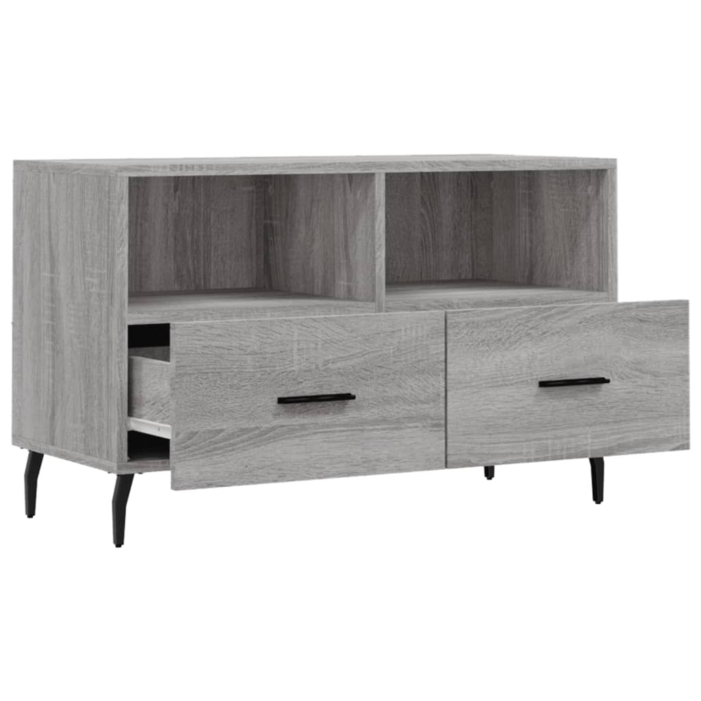 Tv-meubel 80x36x50 cm bewerkt hout