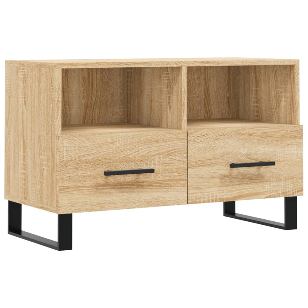 Tv-meubel 80x36x50 cm bewerkt hout