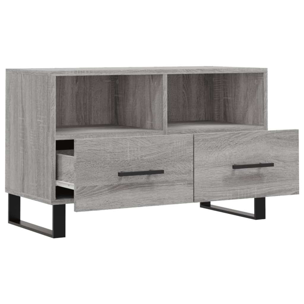 Tv-meubel 80x36x50 cm bewerkt hout