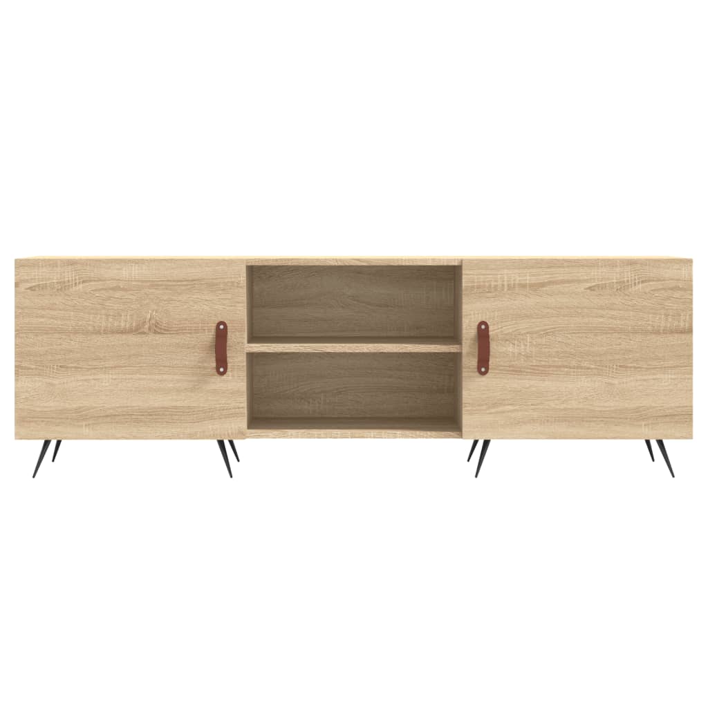 Meuble TV 150x30x50 cm en bois travaillé