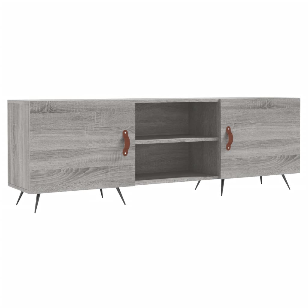 Meuble TV 150x30x50 cm en bois travaillé