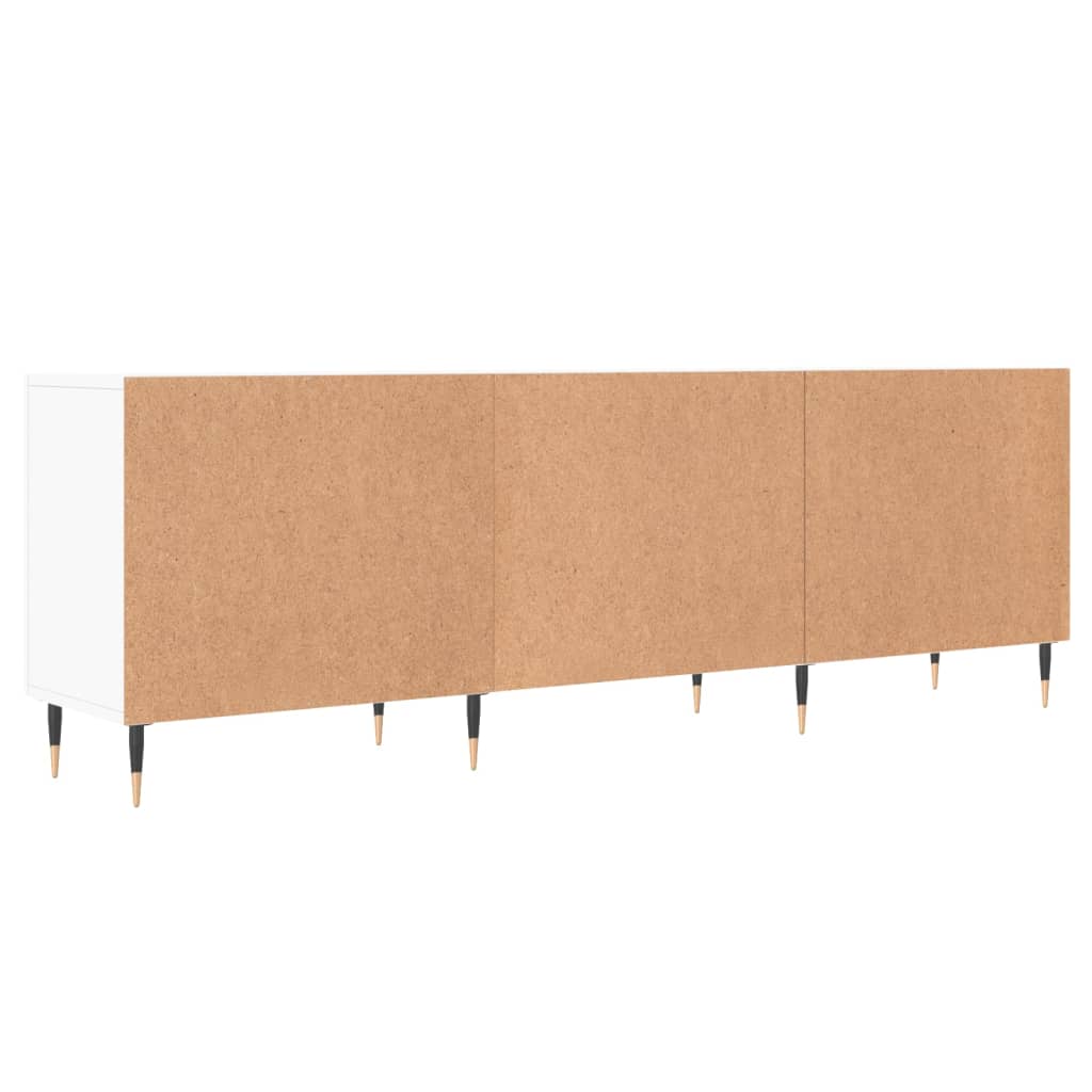 Meuble TV 150x30x50 cm en bois travaillé