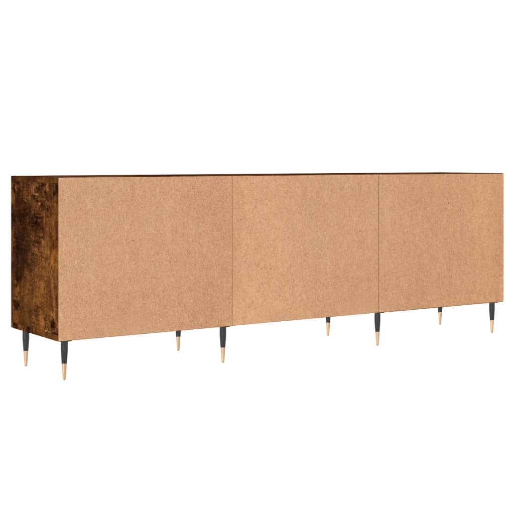 Meuble TV 150x30x50 cm en bois travaillé