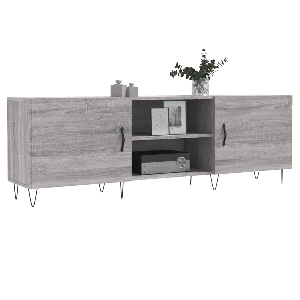 Tv-meubel 150x30x50 cm bewerkt hout artisanaal eikenkleurig