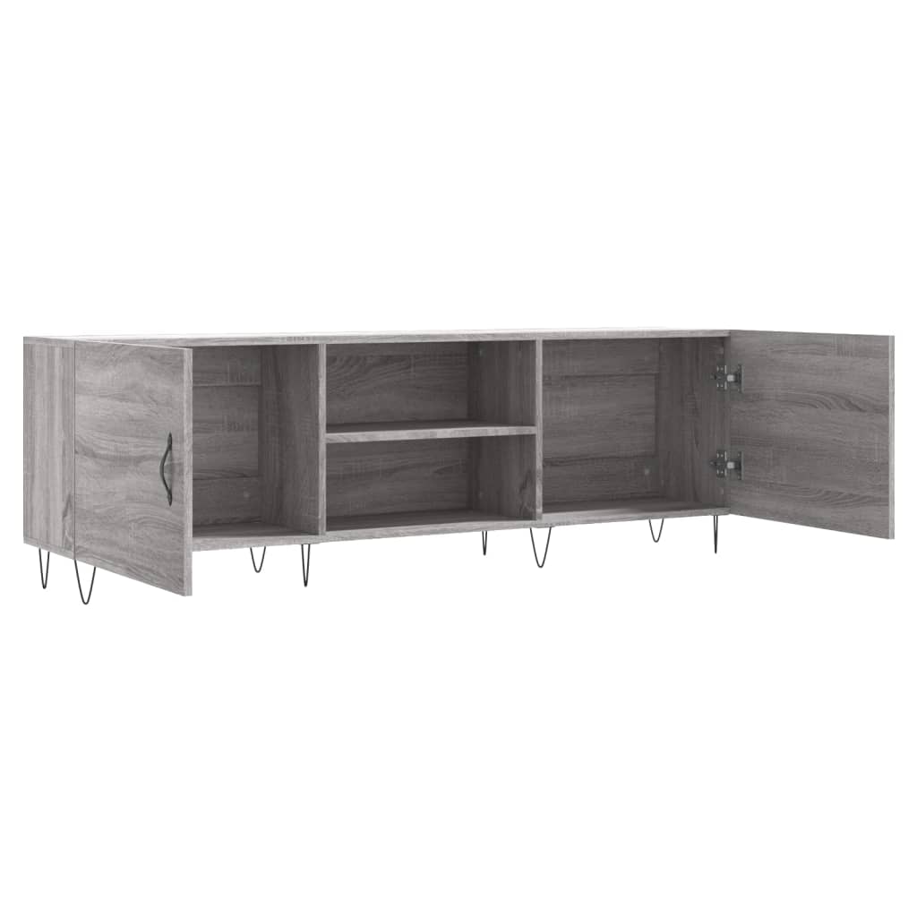 Tv-meubel 150x30x50 cm bewerkt hout artisanaal eikenkleurig