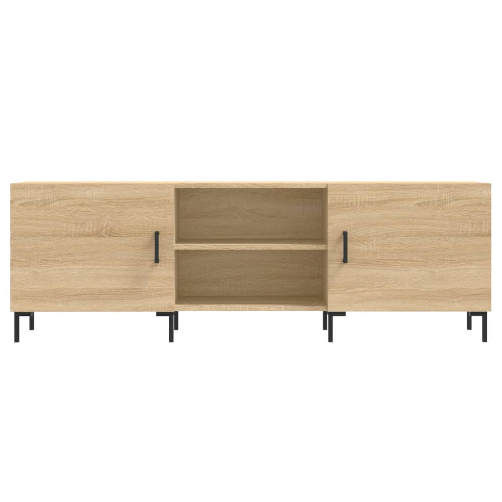 Tv-meubel 150x30x50 cm bewerkt hout eikenkleurig