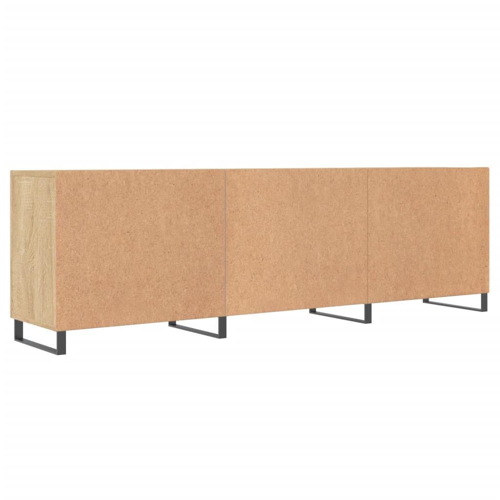 Tv-meubel 150x30x50 cm bewerkt hout bruin eikenkleur