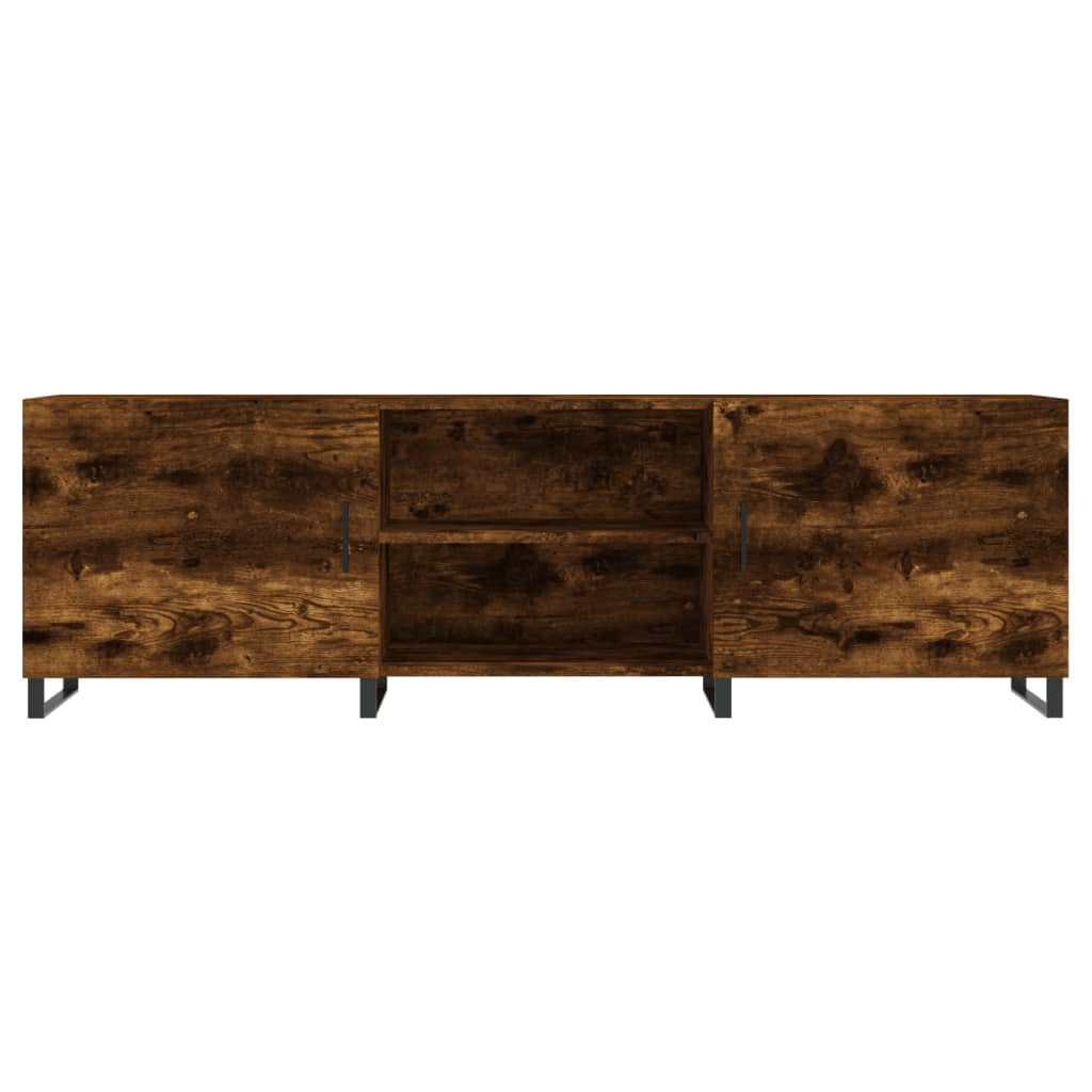 Tv-meubel 150x30x50 cm bewerkt hout bruin eikenkleur