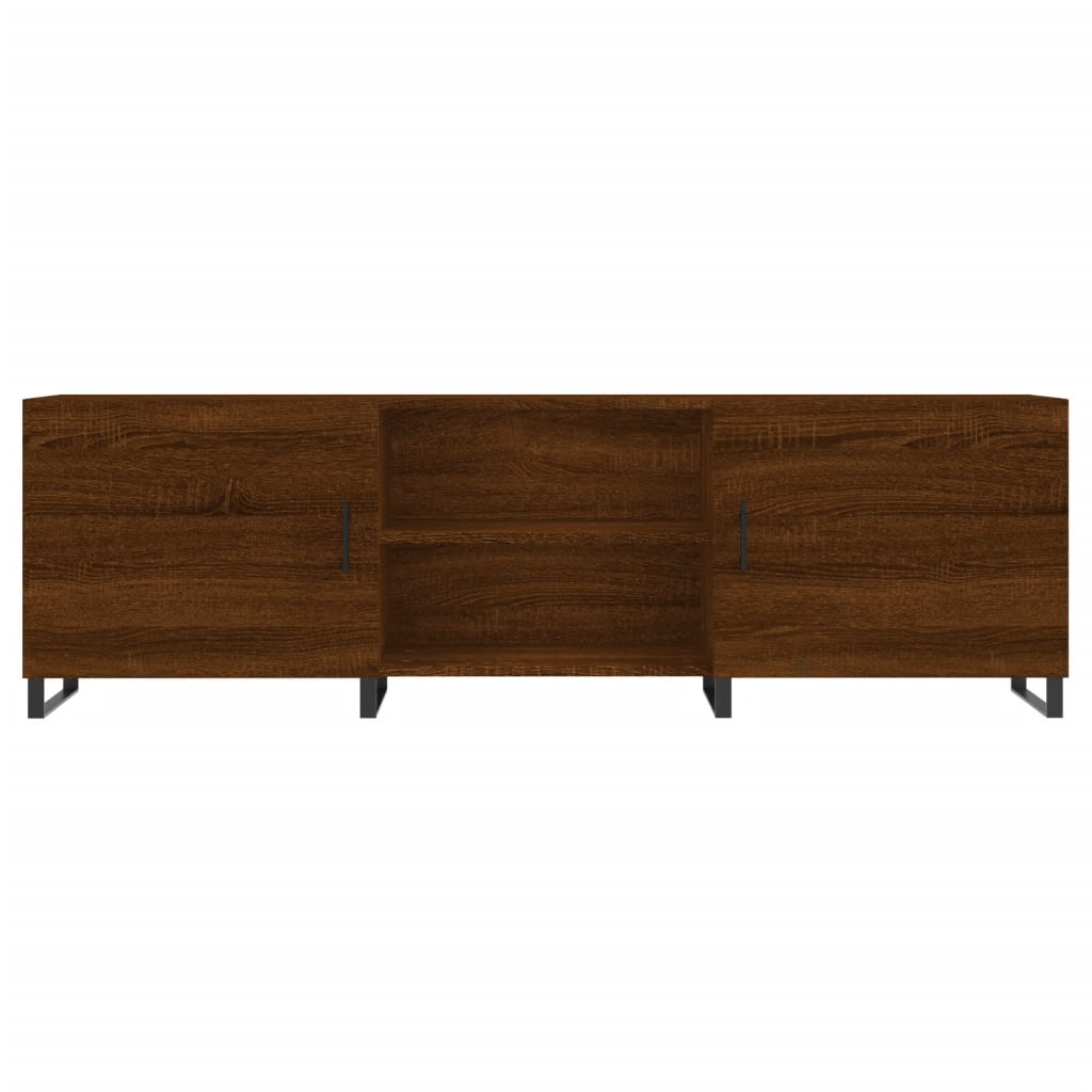 Tv-meubel 150x30x50 cm bewerkt hout bruin eikenkleur