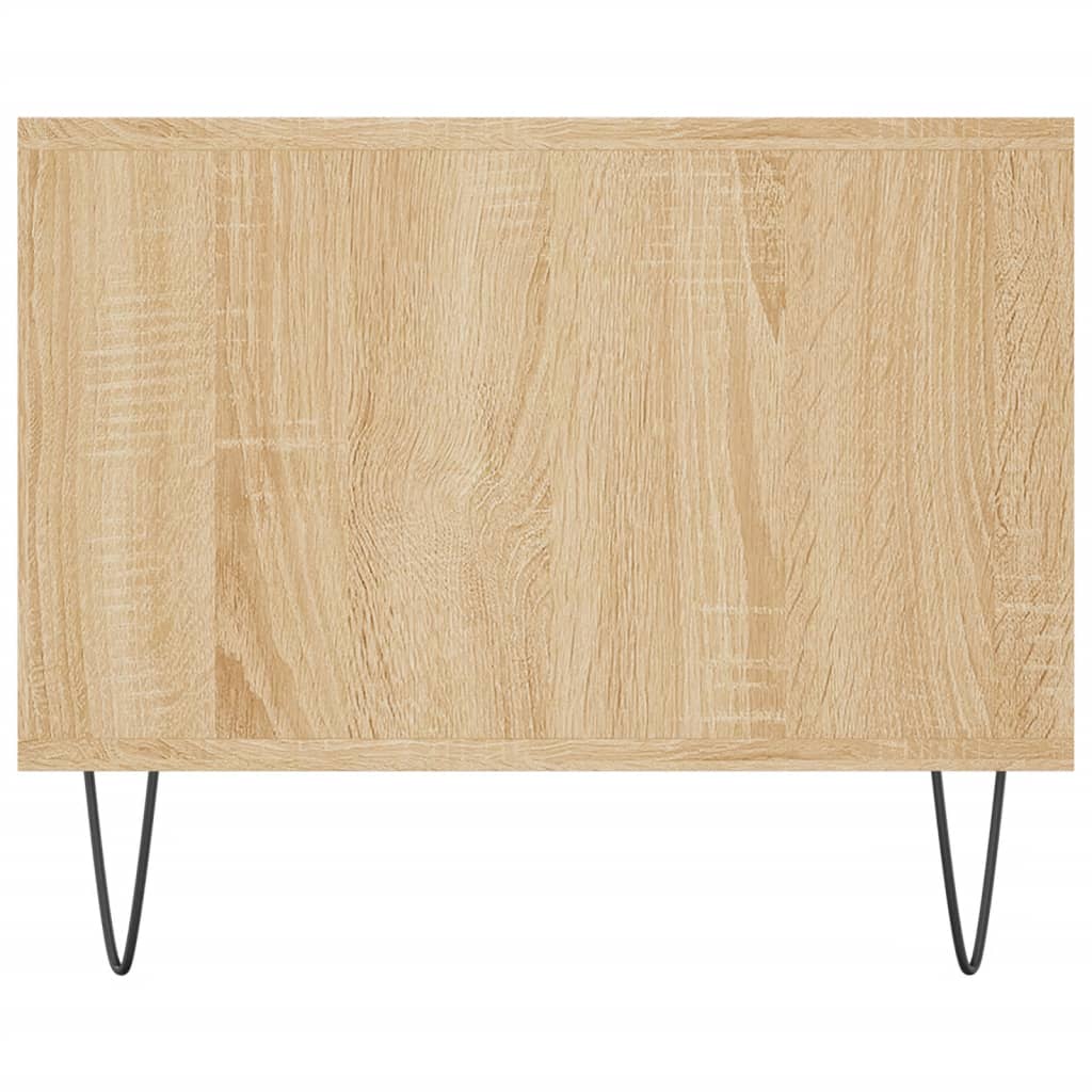 Salontafel 102x50x40 cm bewerkt hout bruin eikenkleur