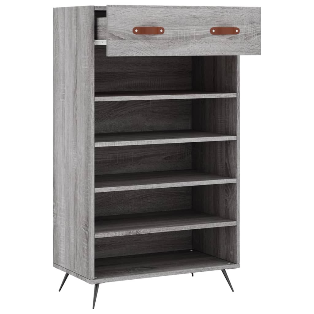 Schoenenkast 60x35x105 cm bewerkt hout