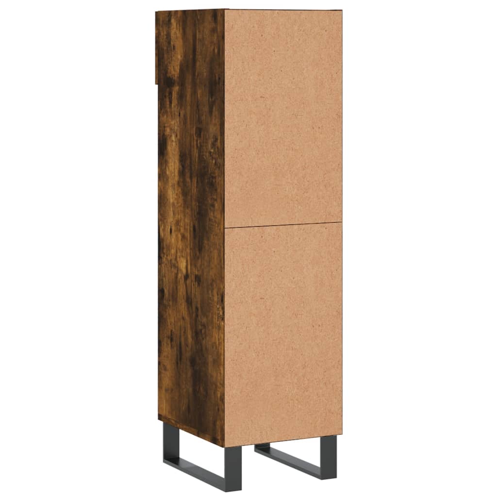 Schoenenkast 30x35x105 cm bewerkt hout eikenkleur