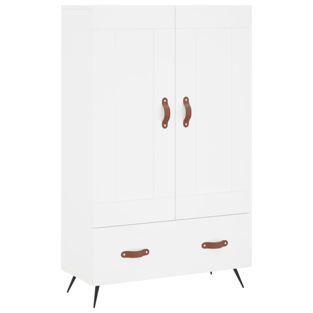 Armoire haute 69,5x31x115 cm en dérivé du bois, couleur chêne