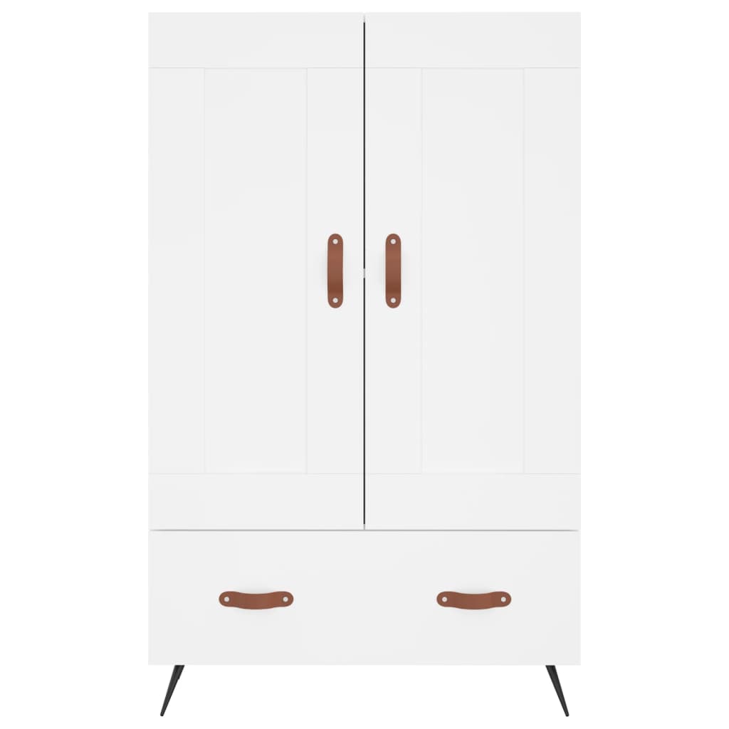 Armoire haute 69,5x31x115 cm en dérivé du bois, couleur chêne