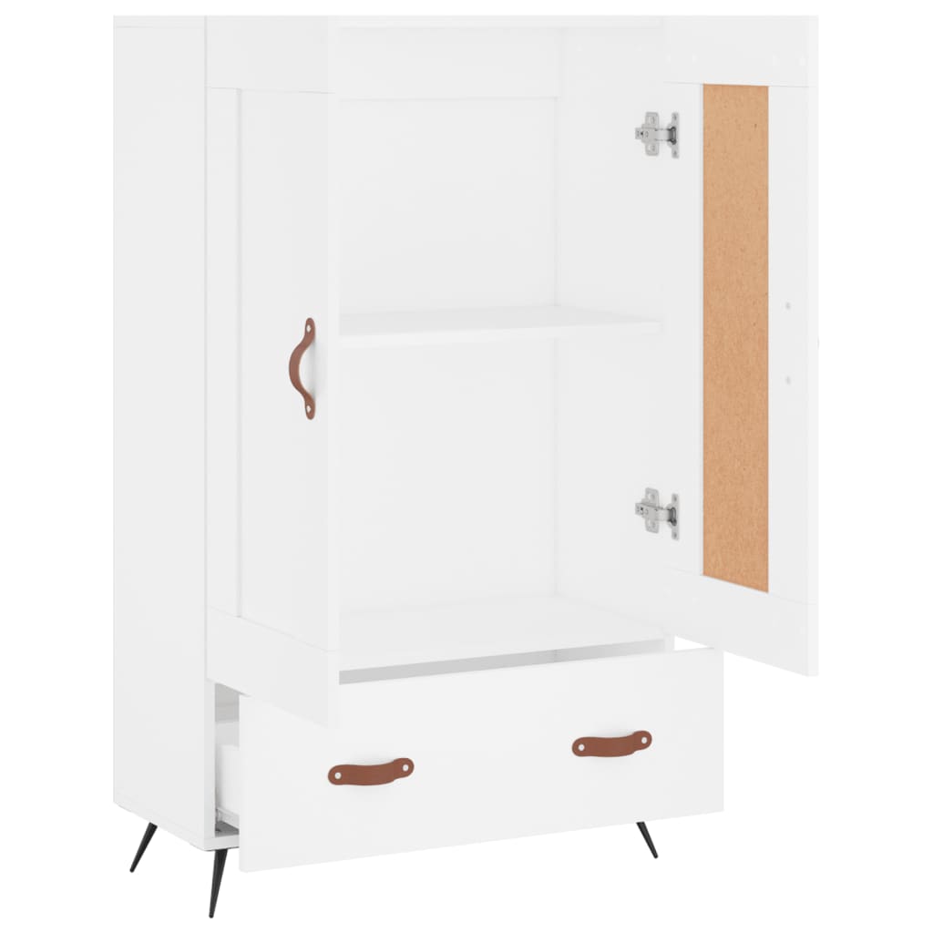 Armoire haute 69,5x31x115 cm en dérivé du bois, couleur chêne