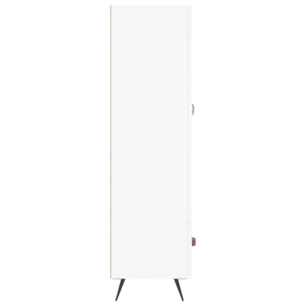 Armoire haute 69,5x31x115 cm en dérivé du bois, couleur chêne