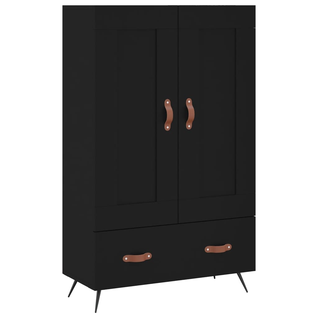 Armoire haute 69,5x31x115 cm en dérivé du bois, couleur chêne