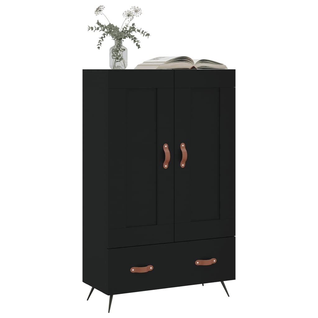 Armoire haute 69,5x31x115 cm en dérivé du bois, couleur chêne