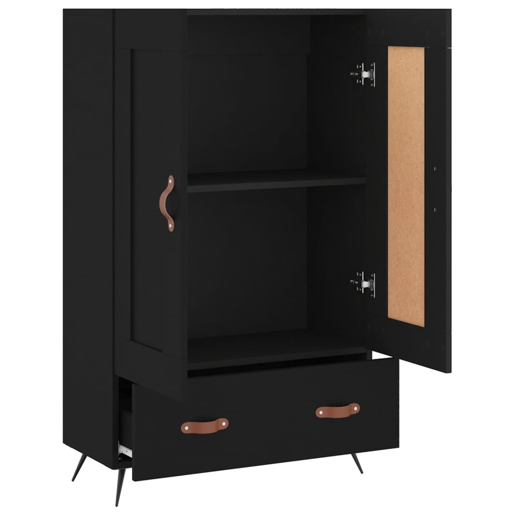 Armoire haute 69,5x31x115 cm en dérivé du bois, couleur chêne