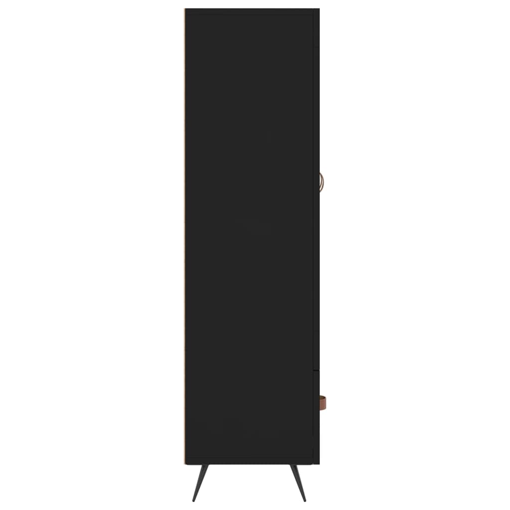 Armoire haute 69,5x31x115 cm en dérivé du bois, couleur chêne