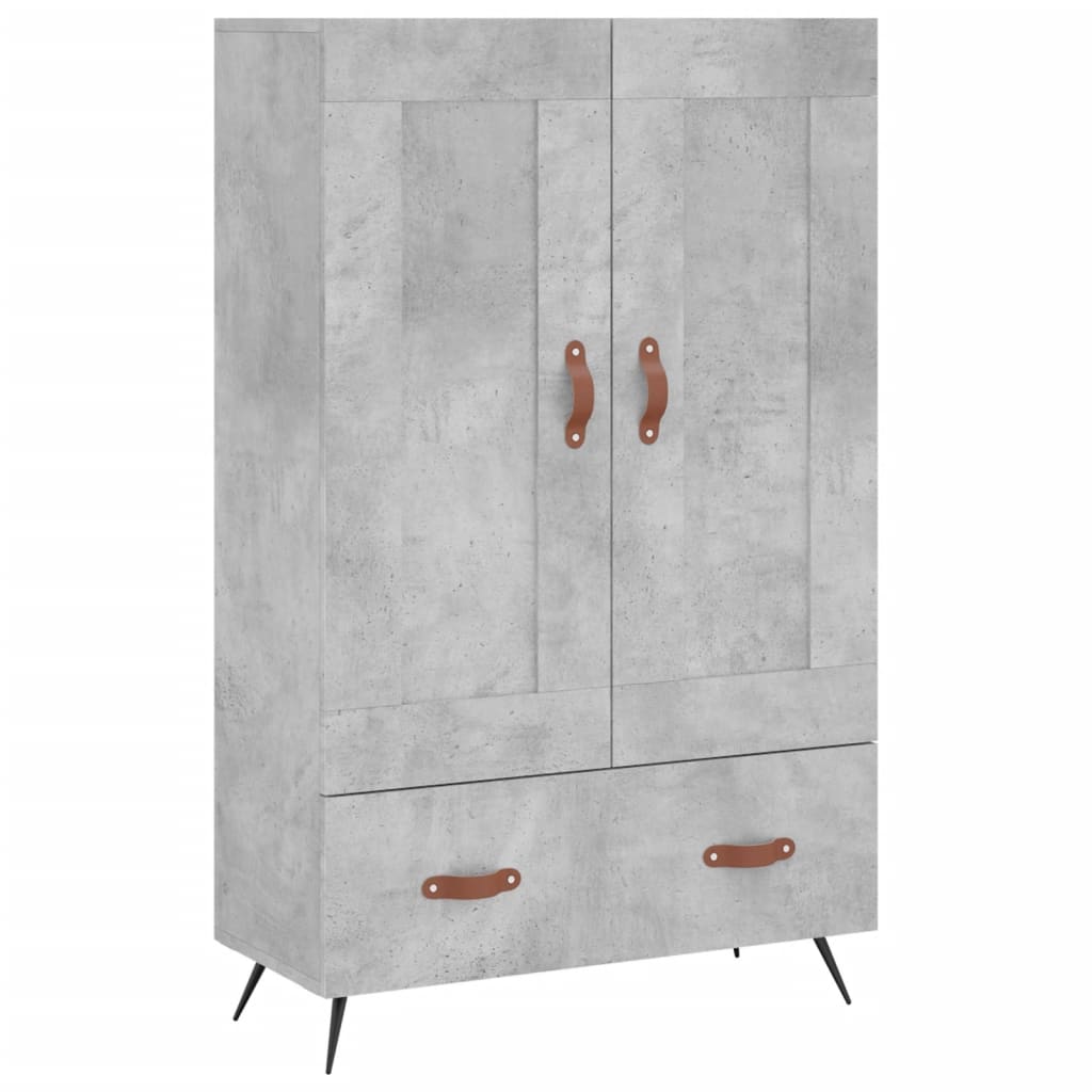 Armoire haute 69,5x31x115 cm en dérivé du bois, couleur chêne