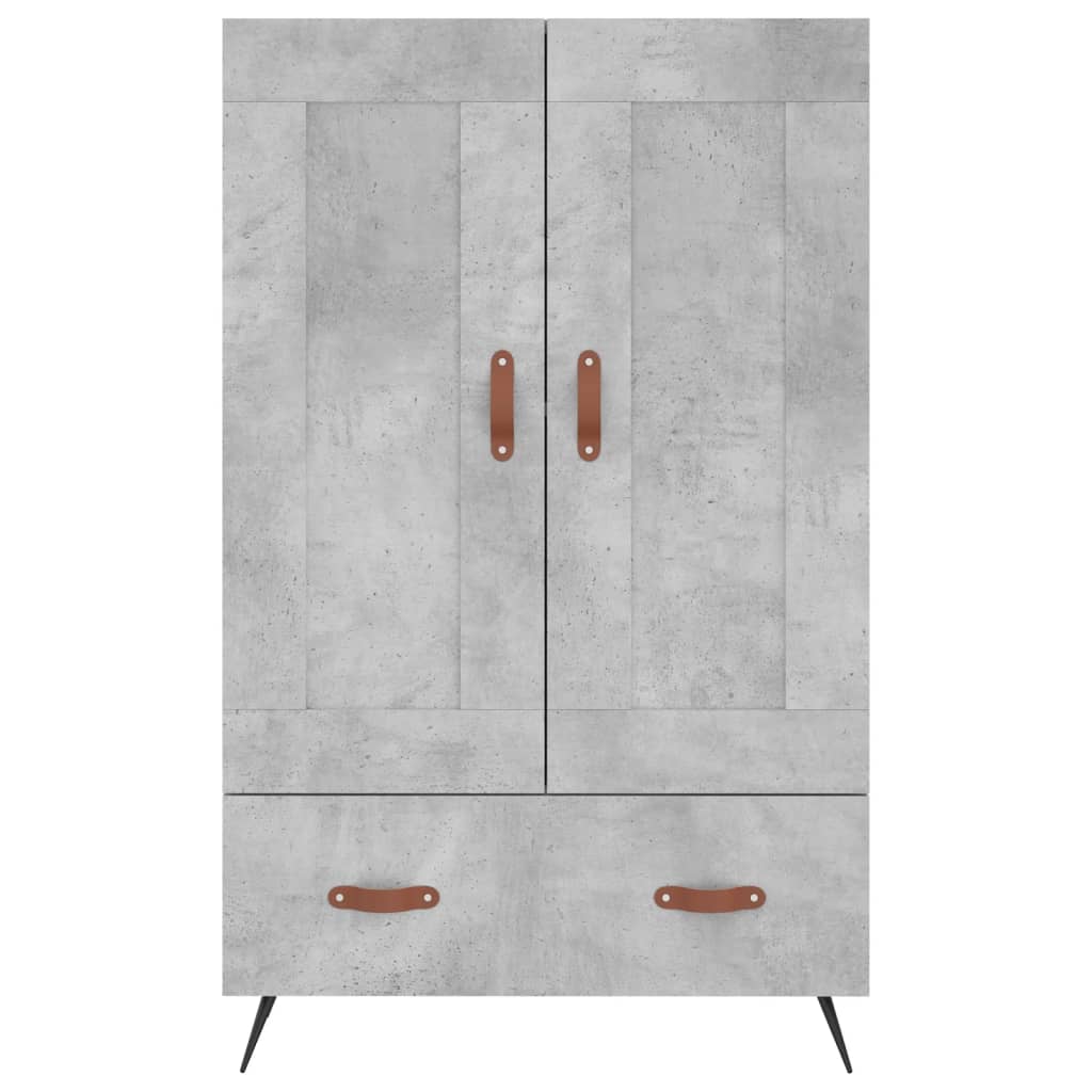 Armoire haute 69,5x31x115 cm en dérivé du bois, couleur chêne