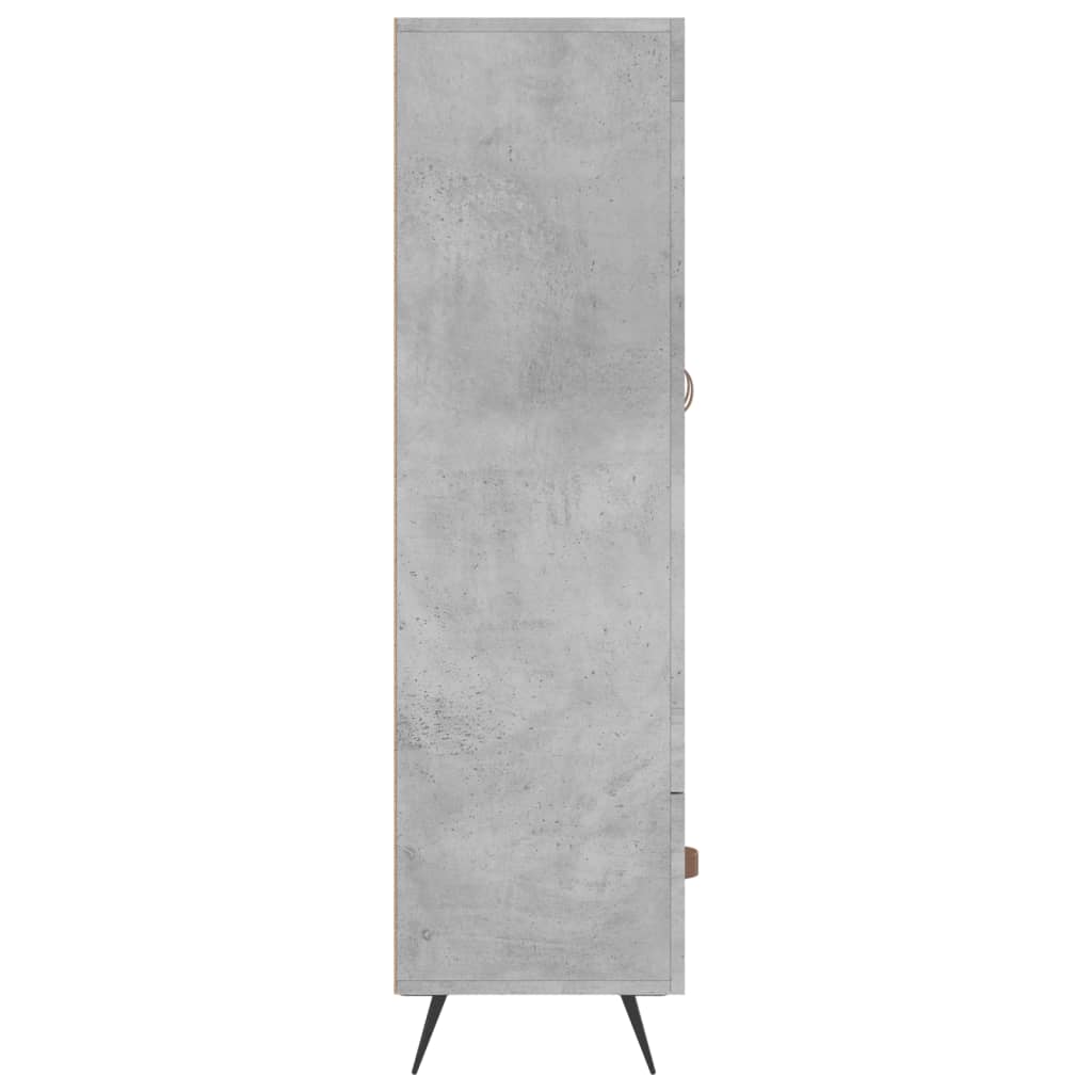 Armoire haute 69,5x31x115 cm en dérivé du bois, couleur chêne