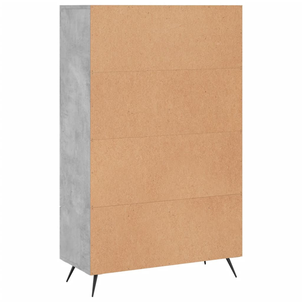 Armoire haute 69,5x31x115 cm en dérivé du bois, couleur chêne