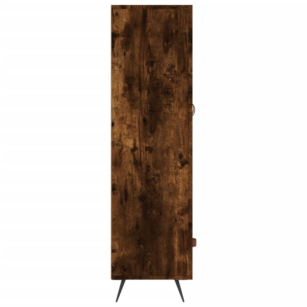 Armoire haute 69,5x31x115 cm en dérivé du bois, couleur chêne