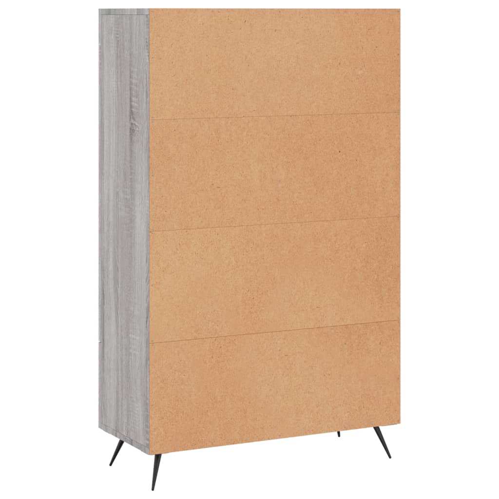 Armoire haute 69,5x31x115 cm en dérivé du bois, couleur chêne