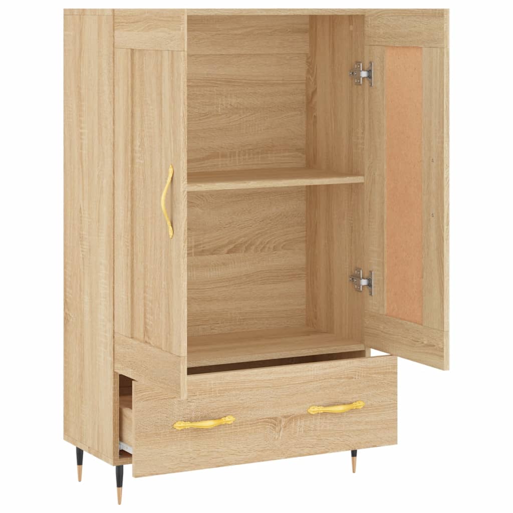 Meuble haut 69,5x31x115 cm en bois travaillé